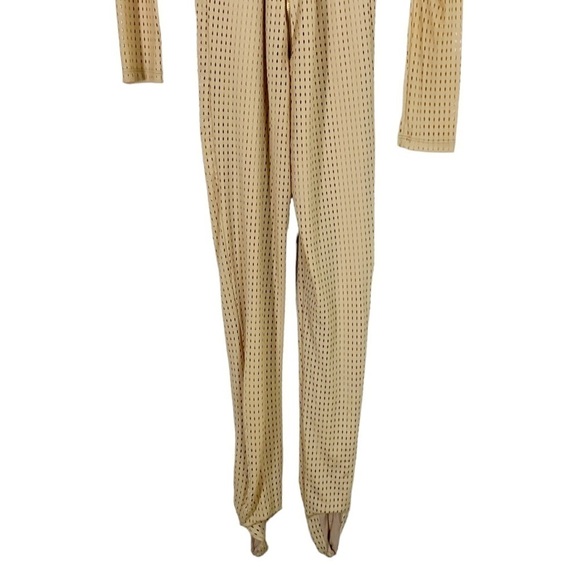 Ricki Brazil Au Naturel Mesh Stirrup Catsuit Jumpsuit Size Small - Picture 5 of 8